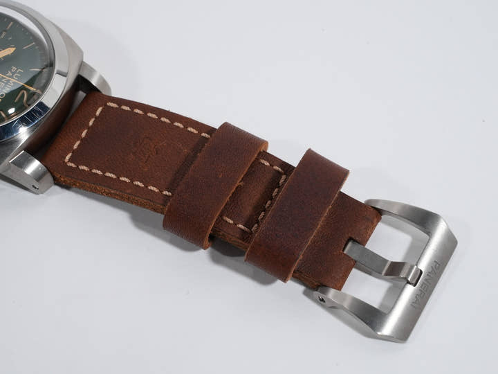 パネライ ルミノール 1950 クロノグラフ モノプルサンテ 8DAYS GMT チタニオ Ref.PAM00737 グリーン文字盤 中古 kwth6iow