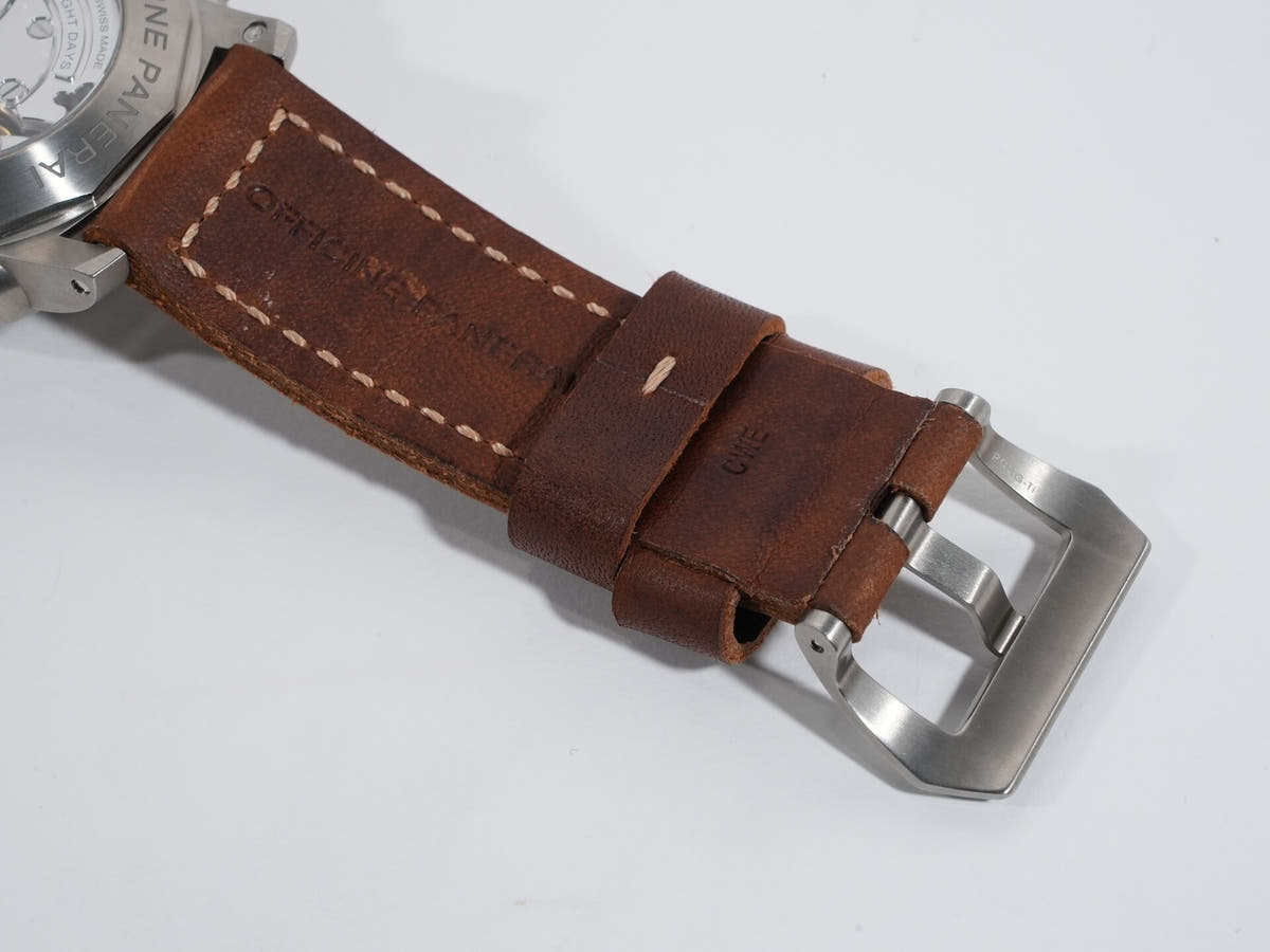 パネライ ルミノール 1950 クロノグラフ モノプルサンテ 8DAYS GMT チタニオ Ref.PAM00737 グリーン文字盤 中古 kwth6iow