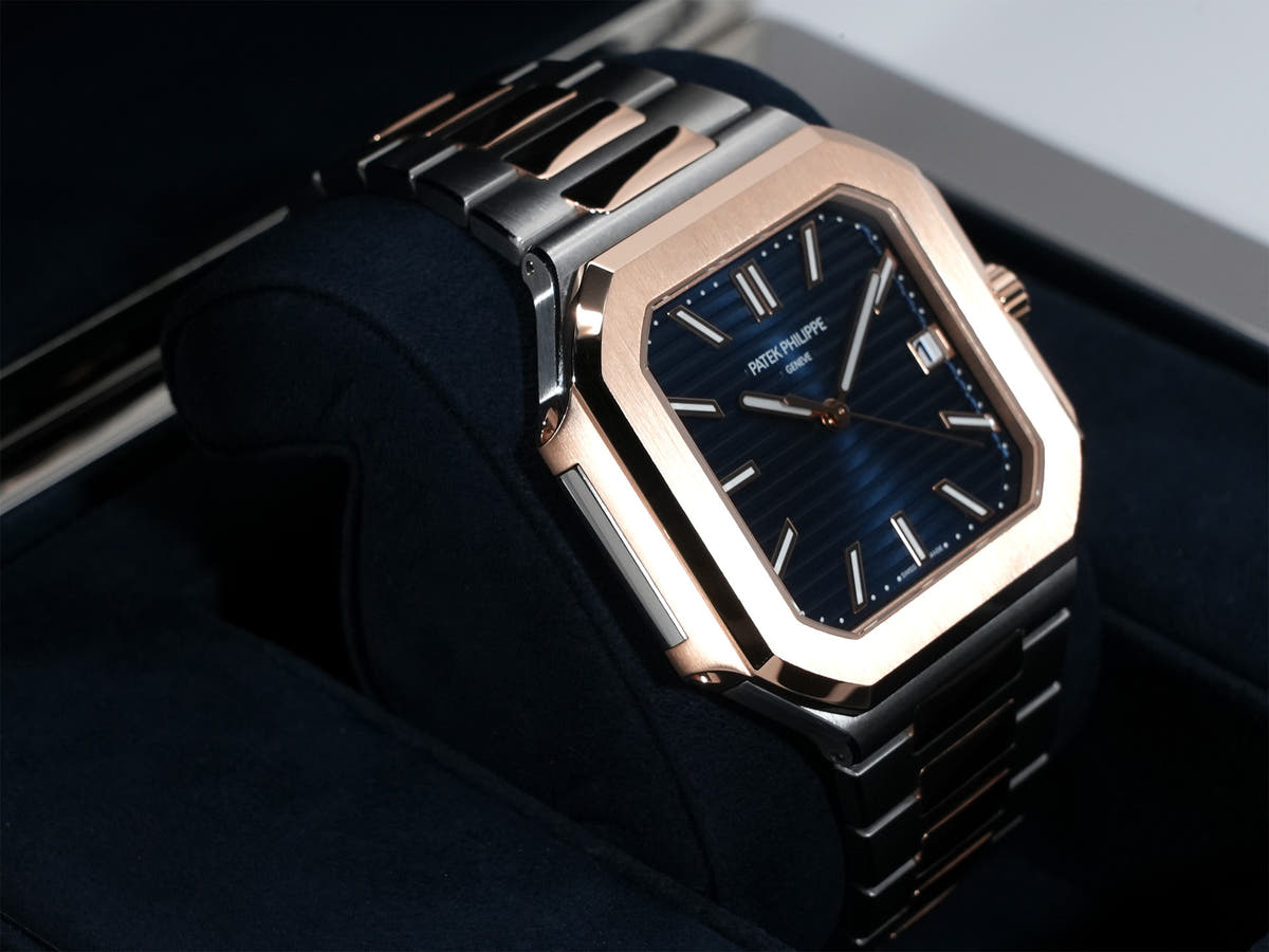 パテックフィリップ キュビタス Ref.5821/1AR-001 ブルーソレイユ文字盤 未使用 wtjhb56j