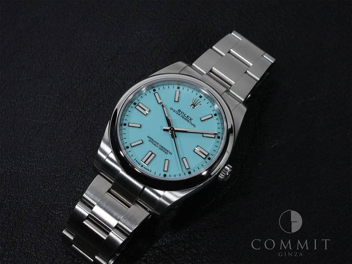 Rolex Oyster Perpetual 41 Ref. 124300 Stainless Steel Turquoise Dial