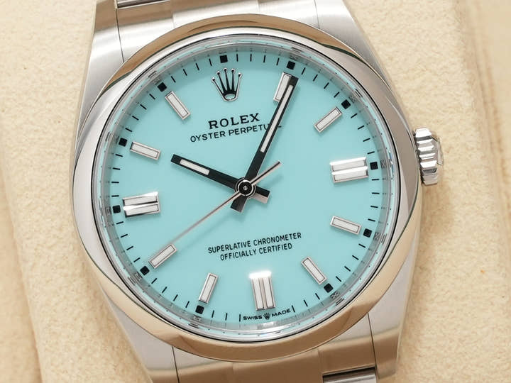 Rolex Oyster Perpetual 36 Ref. 126000 Stainless Steel Turquoise Dial