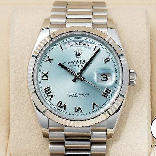 ロレックス ROLEX デイデイト36 128236 Pt メンズ 腕時計