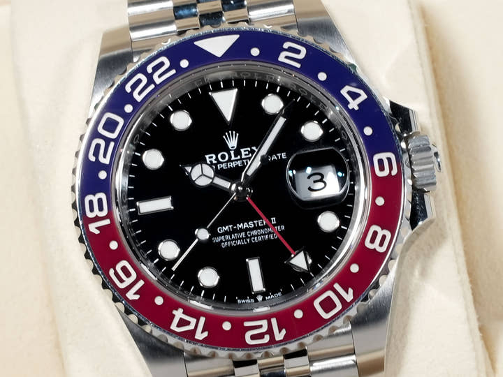 Rolex GMT-Master II Ref. 126710BLRO Stainless Steel Black Dial Jubilee Bracelet