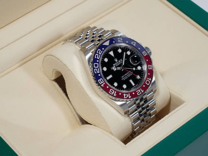 Rolex GMT-Master II Ref. 126710BLRO Stainless Steel Black Dial Jubilee Bracelet
