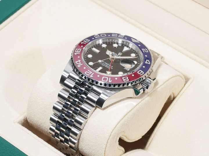 Rolex GMT-Master II Ref. 126710BLRO Stainless Steel Black Dial Jubilee Bracelet