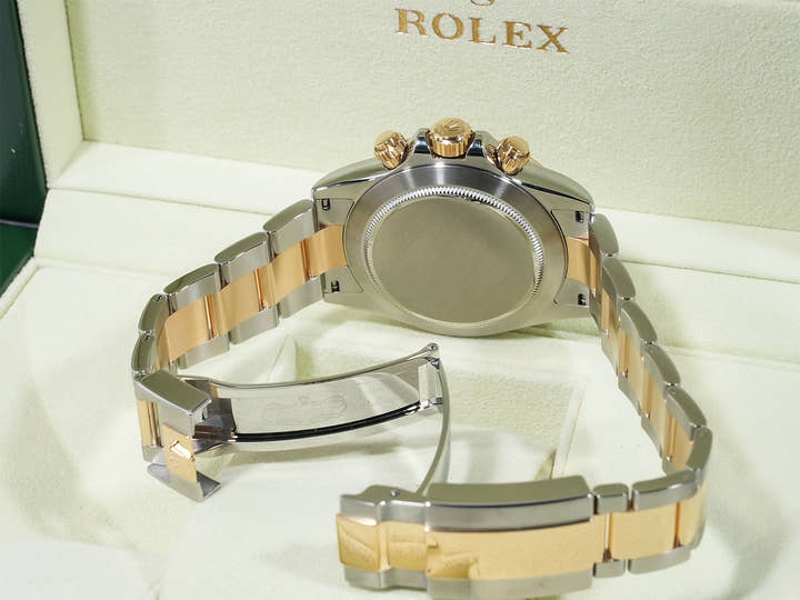 Rolex Daytona Ref. 116523 Stainless Steel/Yellow Gold White Arabic Dial