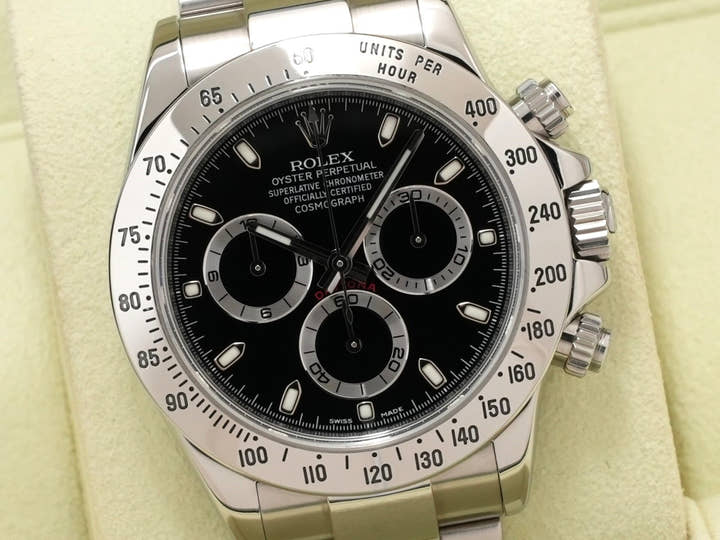Rolex Daytona Ref. 116520 Stainless Steel Black Dial