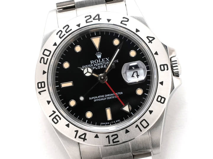 ロレックス エクスプローラーII Ref.16570 ステンレススチール ブラック文字盤