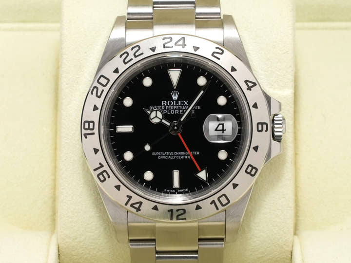 Rolex Explorer II Ref. 16570 Stainless Steel Black Dial