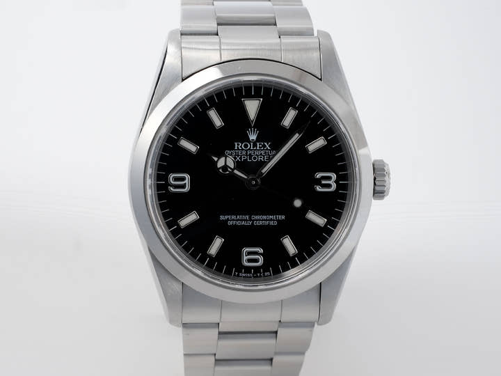 ロレックス エクスプローラーI Ref.14270 ステンレススチール ブラック文字盤