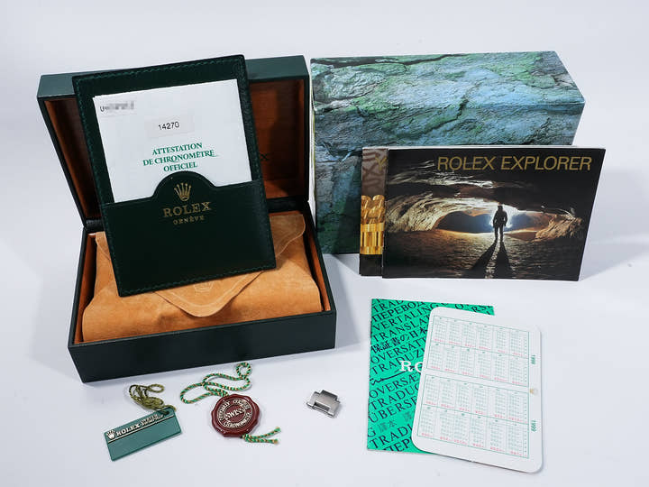 ロレックス エクスプローラーI Ref.14270 ステンレススチール ブラック文字盤