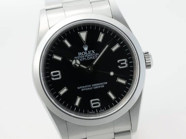 ロレックス エクスプローラーI Ref.14270 ステンレススチール ブラック文字盤