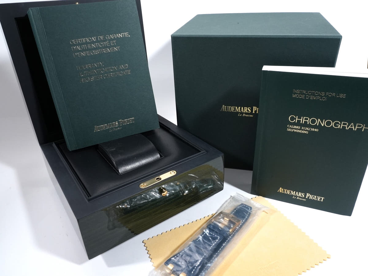 オーデマピゲ ロイヤルオーク オフショア クロノグラフ Ref.26470BA.OO.1000BA.01 ブルー文字盤 美品 p43rh5zg