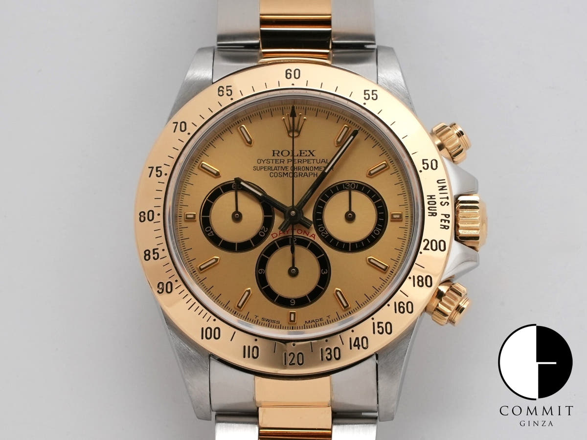 Rolex Daytona El Primero Ref. 16523 Stainless Steel/Yellow Gold Champagne Dial
