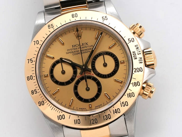 Rolex Daytona El Primero Ref. 16523 Stainless Steel/Yellow Gold Champagne Dial