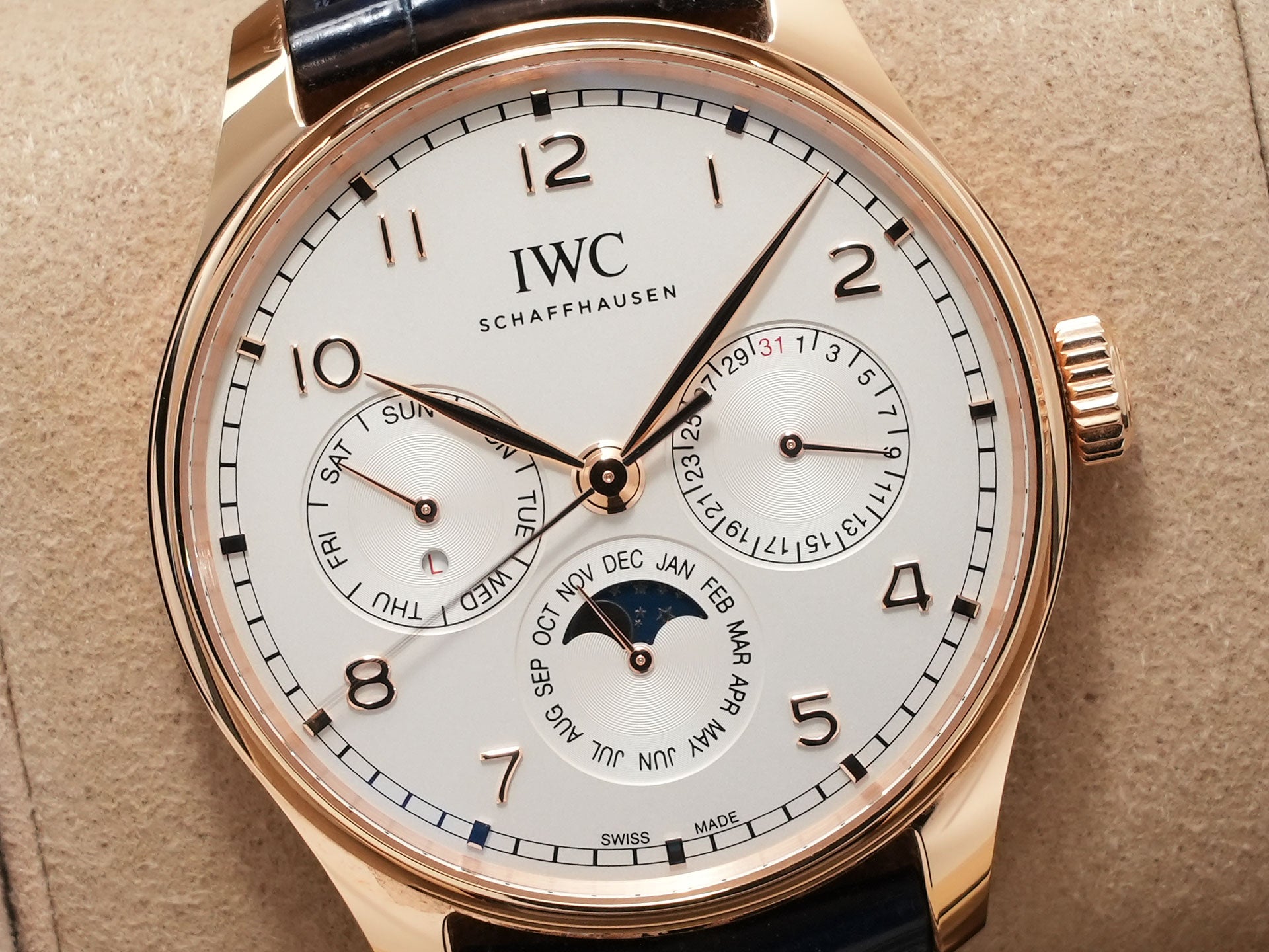 IWC ポルトギーゼ パーペチュアル カレンダー Ref.IW344202 18KREG シルバー文字盤