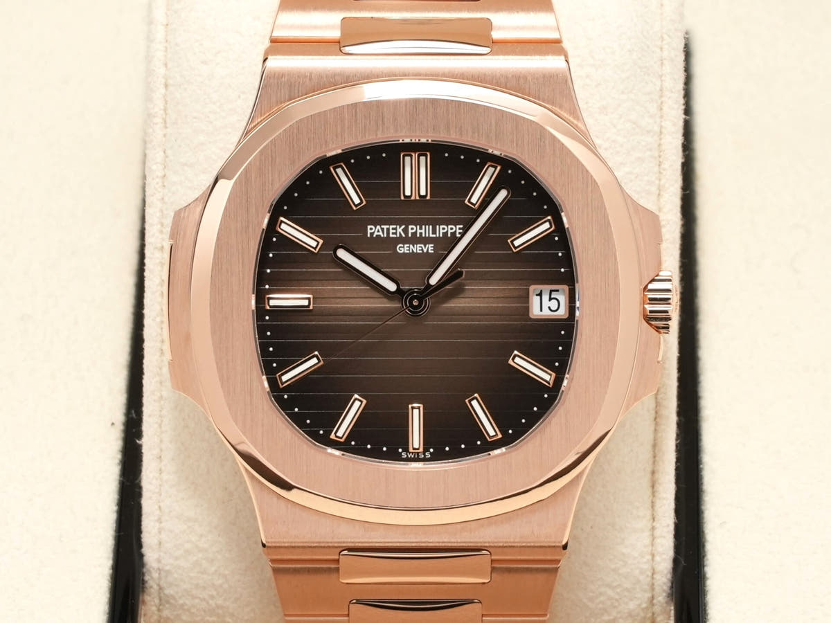パテックフィリップ ノーチラス Ref.5711/1R-001 ブラウン・ブラック・グラデーション文字盤 美品 ucax7u5r