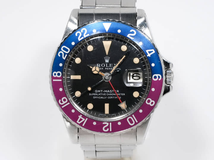 ロレックス GMTマスター Ref.1675 ステンレススチール ブラック文字盤 オイスターブレスレット