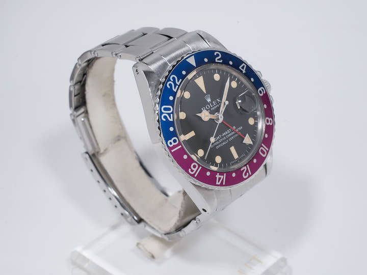 ロレックス GMTマスター Ref.1675 ステンレススチール ブラック文字盤 オイスターブレスレット