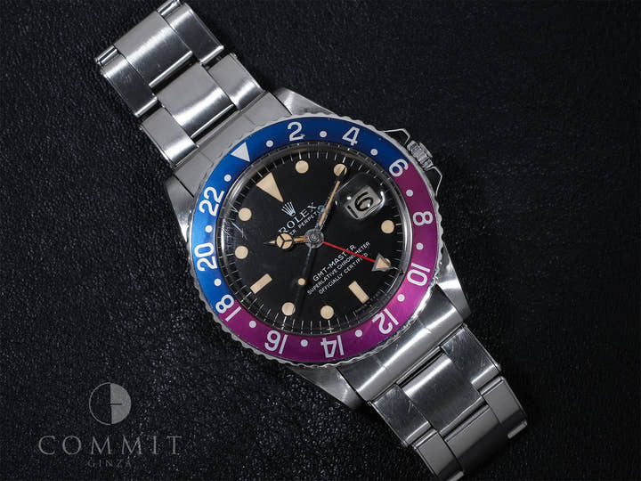 ロレックス GMTマスター Ref.1675 ステンレススチール ブラック文字盤 オイスターブレスレット