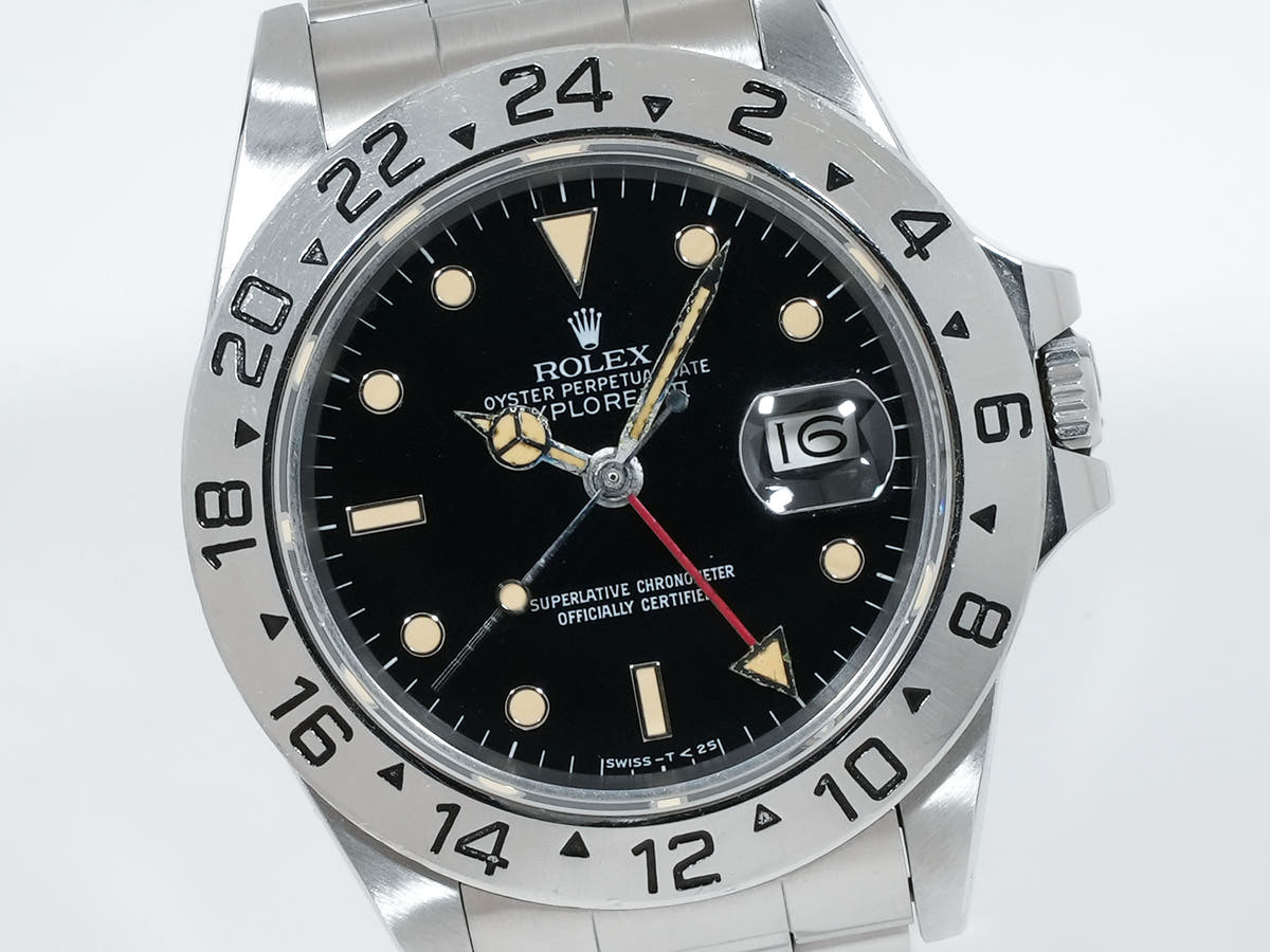 ロレックス エクスプローラーII Ref.16550 SS ブラック文字盤 中古 bsdqwqqt