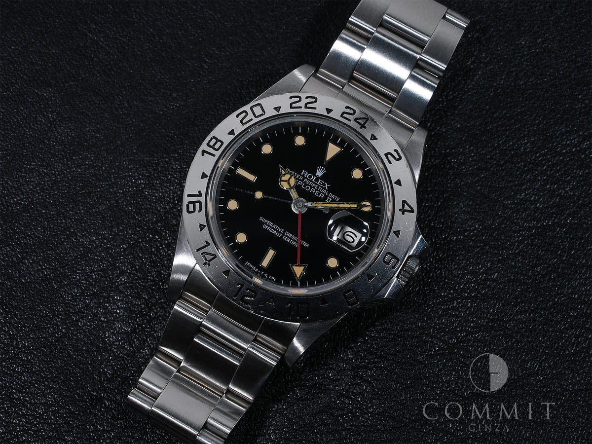 ロレックス エクスプローラーII Ref.16550 SS ブラック文字盤 中古 bsdqwqqt