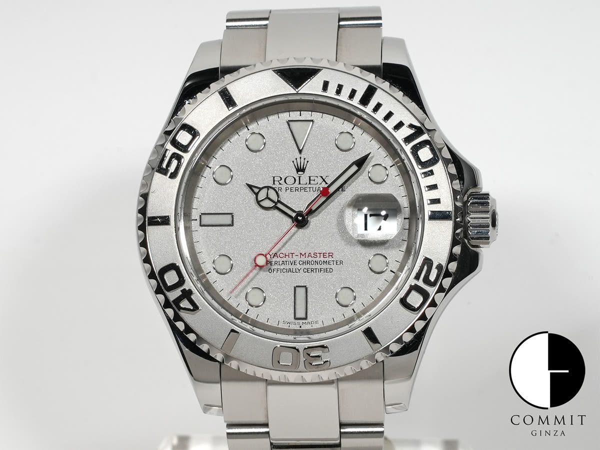 Rolex Yacht-Master 40 Ref. 16622 Stainless Steel/Platinum, Rolessium dial, pre-owned.  (yp2hkq47 appears to be an internal reference number and not part of the product description)