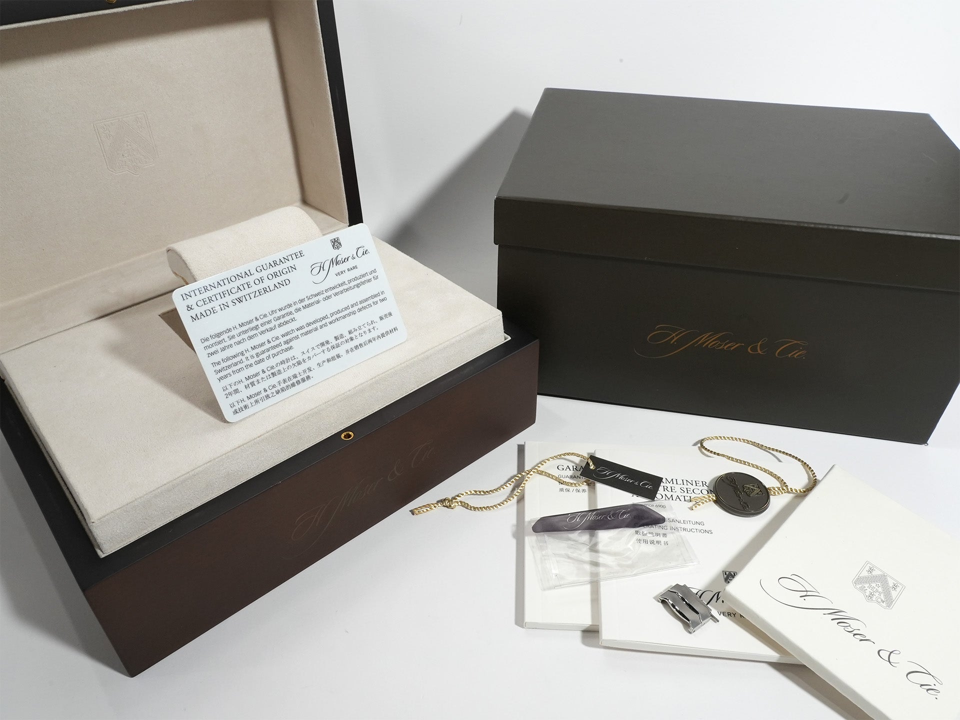 H.モーザー ストリームライナー センターセコンド Ref.6200-1200 マトリックスグリーンフュメ文字盤 美中古 82c76edr
