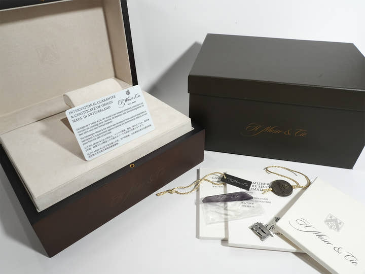 H.モーザー ストリームライナー センターセコンド Ref.6200-1200 マトリックスグリーンフュメ文字盤 美中古 82c76edr
