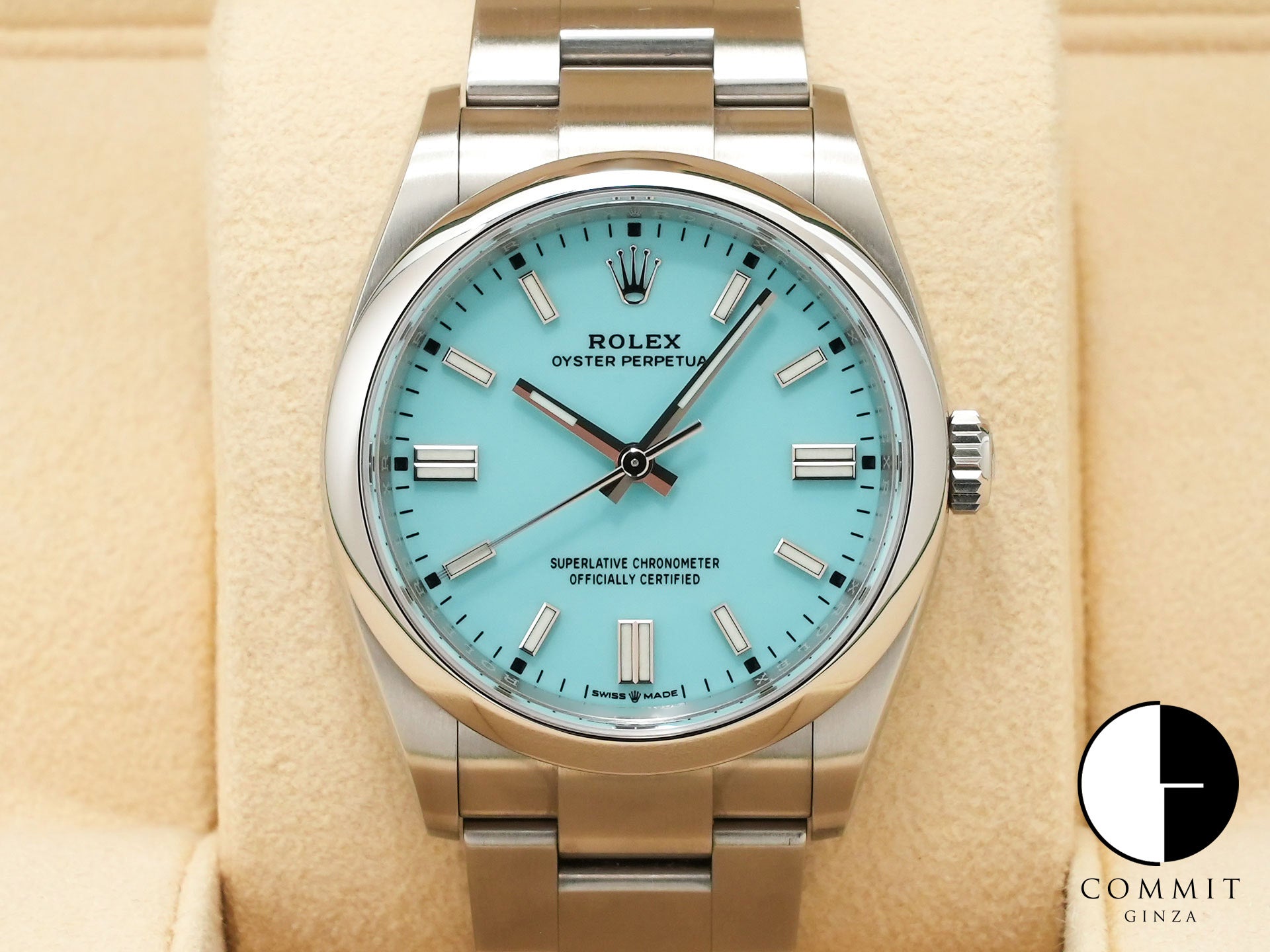 ロレックス オイスターパーペチュアル36 126000 ターコイズ 中古