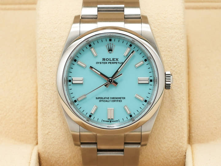 Rolex Oyster Perpetual 36 Ref. 126000 Stainless Steel Turquoise Dial
