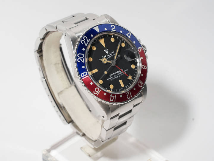 ロレックス GMTマスター Ref.1675 ステンレススチール ブラック文字盤 オイスターブレスレット