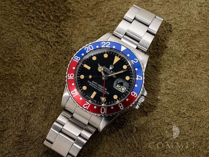 ロレックス GMTマスター Ref.1675 ステンレススチール ブラック文字盤 オイスターブレスレット