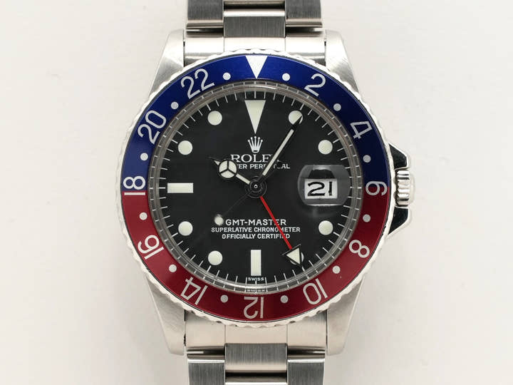 ロレックス GMTマスター Ref.1675 ステンレススチール ブラック文字盤 オイスターブレスレット