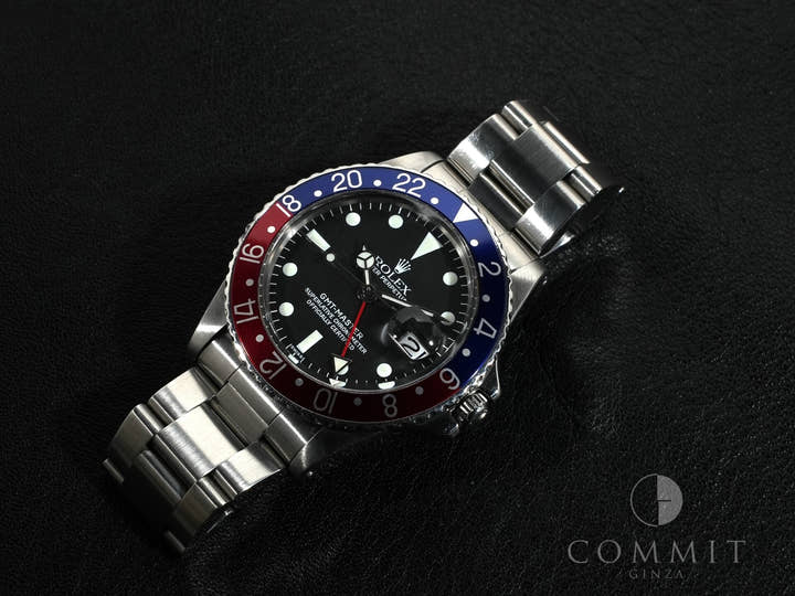 ロレックス GMTマスター Ref.1675 ステンレススチール ブラック文字盤 オイスターブレスレット