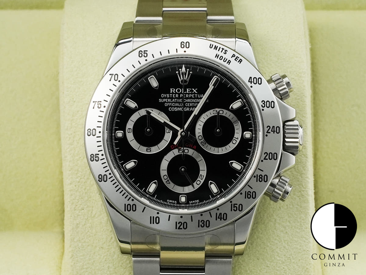 ロレックス デイトナ Ref.116520 SS ブラック文字盤 中古 xsomy26q