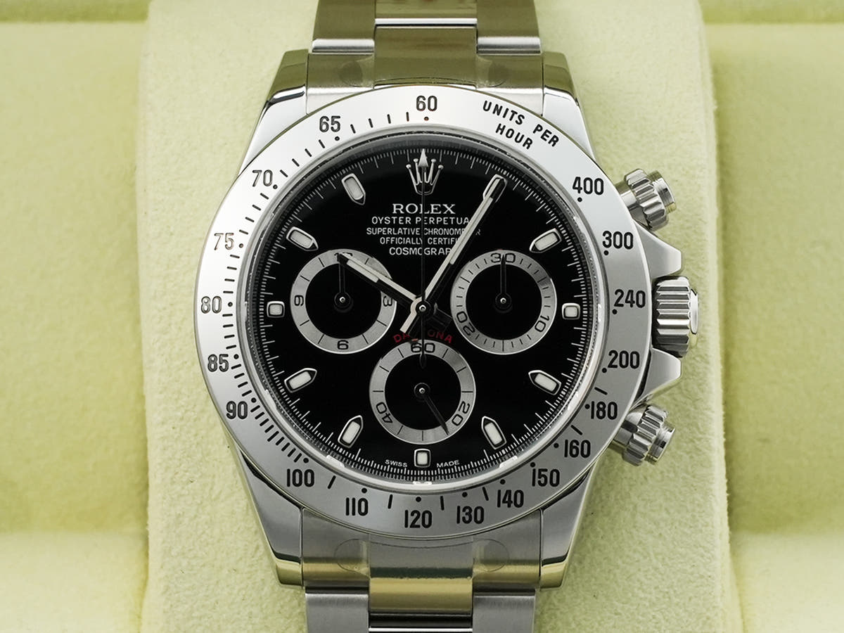 ロレックス デイトナ Ref.116520 SS ブラック文字盤 中古 xsomy26q