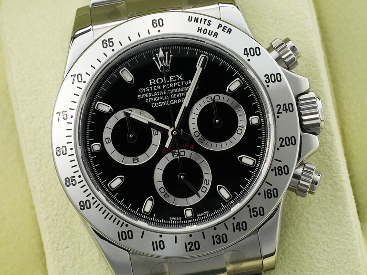 ロレックス デイトナ Ref.116520 SS ブラック文字盤 中古 xsomy26q
