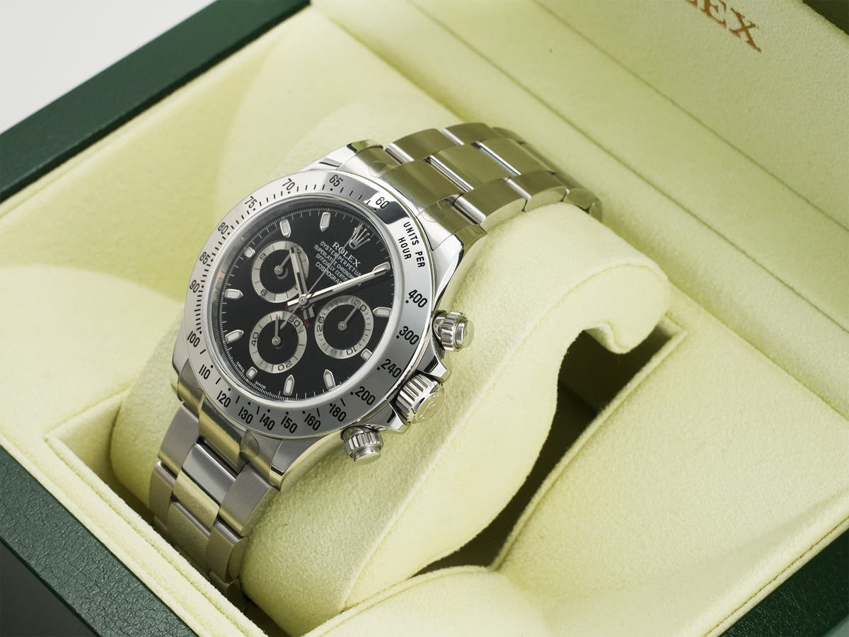 ロレックス デイトナ Ref.116520 SS ブラック文字盤 中古 xsomy26q