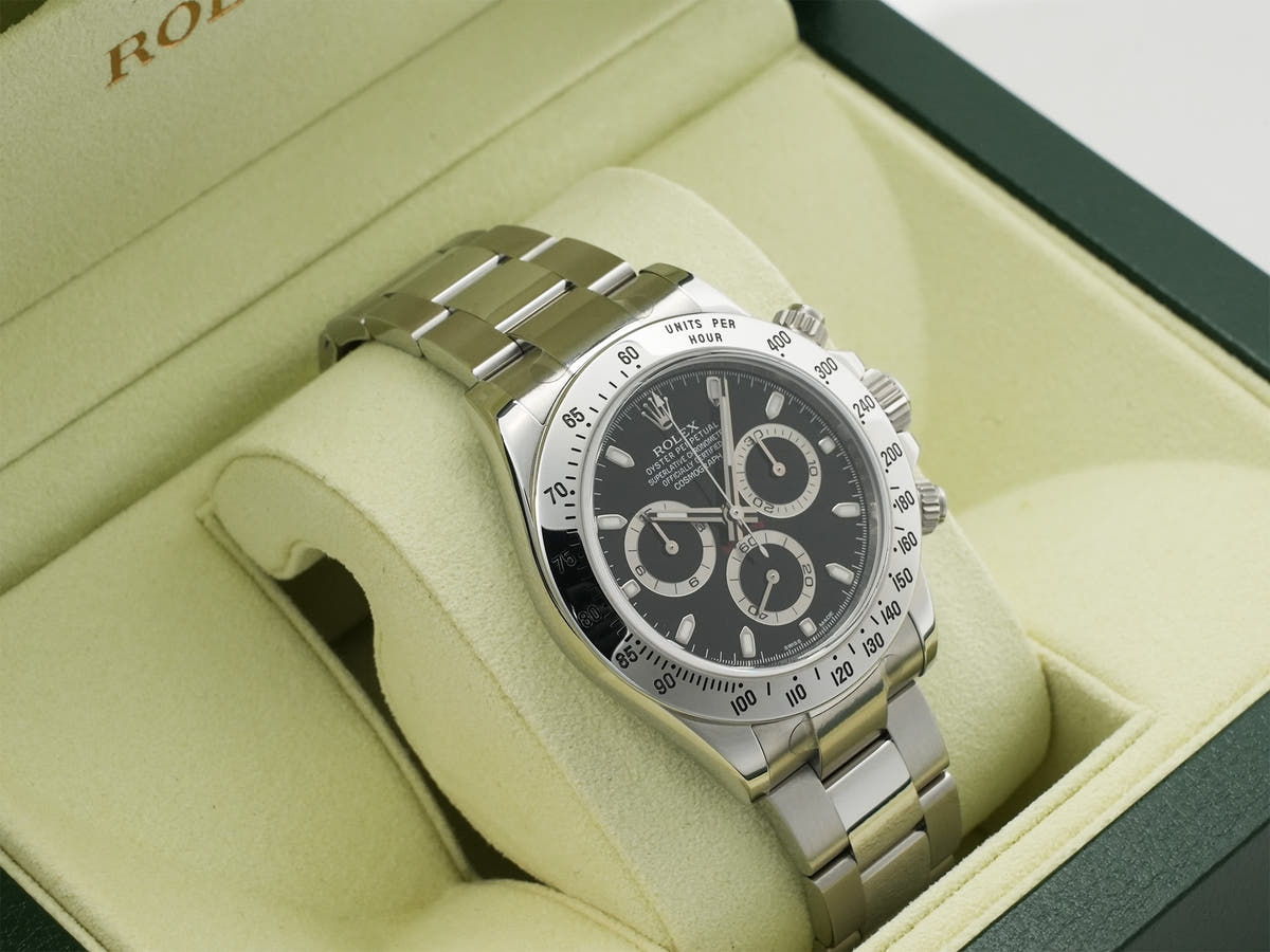 ロレックス デイトナ Ref.116520 SS ブラック文字盤 中古 xsomy26q