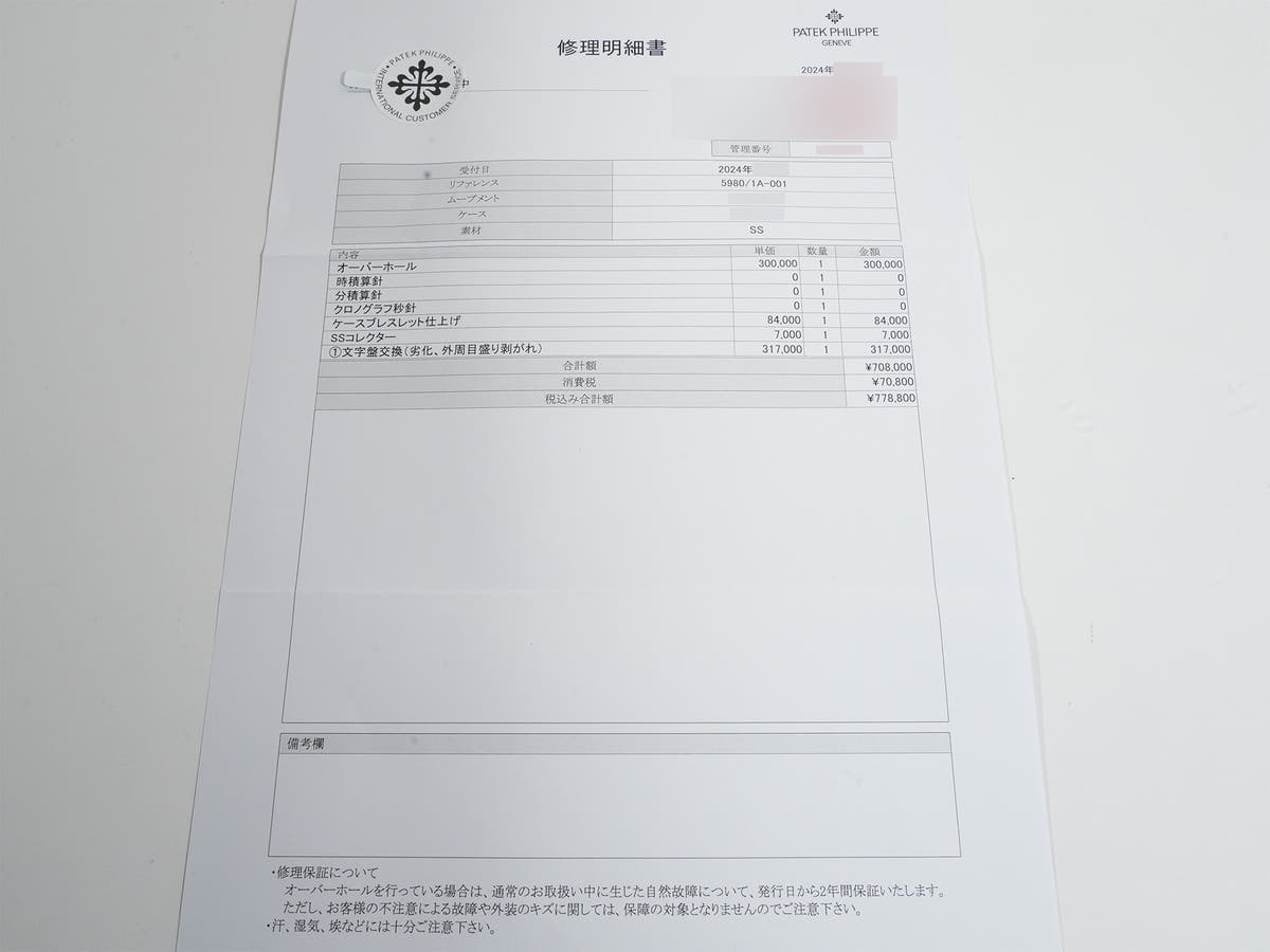 パテックフィリップ ノーチラス クロノグラフ Ref.5980/1A-001 ブルー文字盤 美中古 5mcejq95