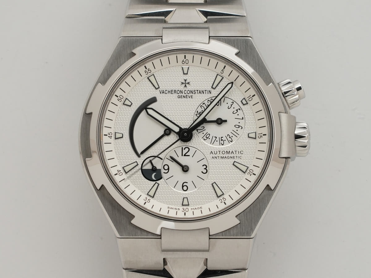 Vacheron Constantin Overseas Dual Time Ref. 47450/B01A-9226 SS Silver Dial, Pre-owned (Excellent Condition)  8uq9n4pa
