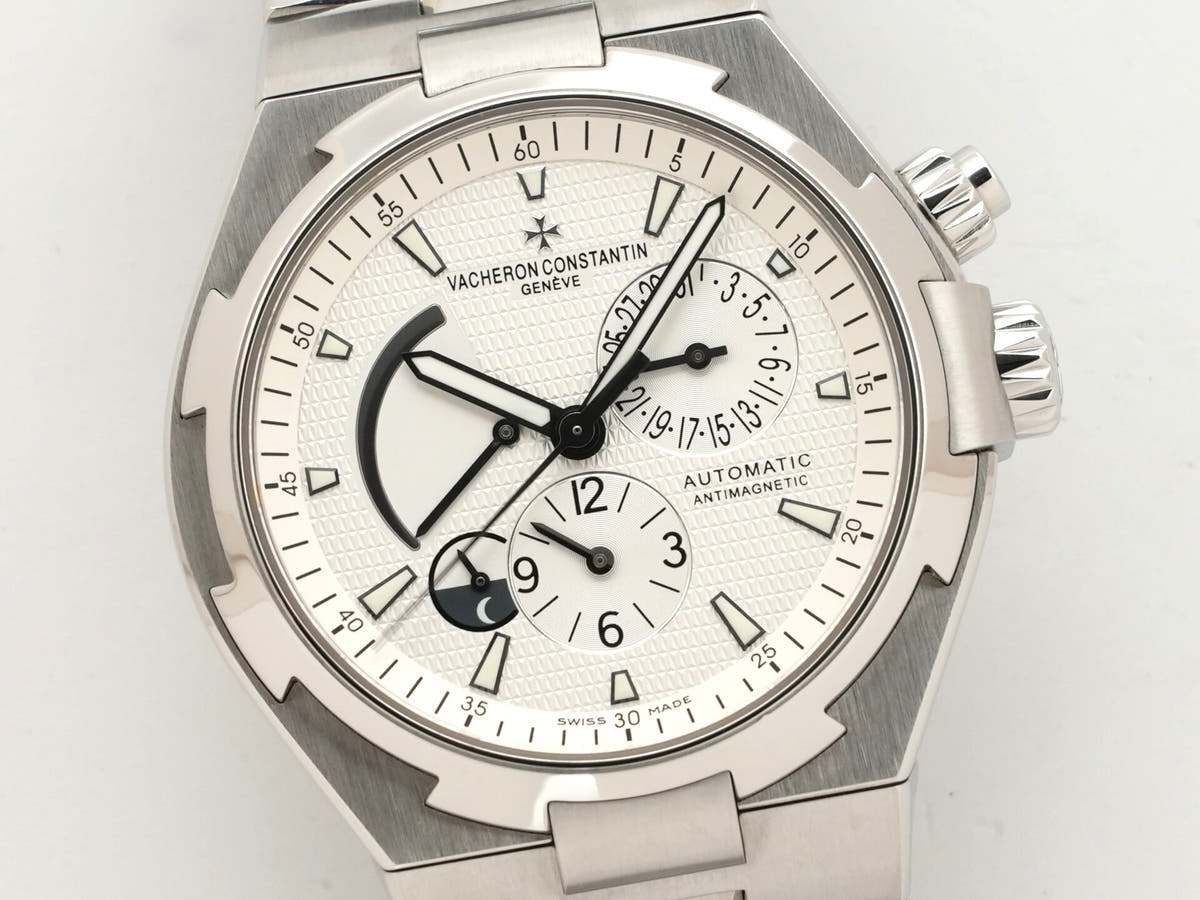 Vacheron Constantin Overseas Dual Time Ref. 47450/B01A-9226 SS Silver Dial, Pre-owned (Excellent Condition)  8uq9n4pa
