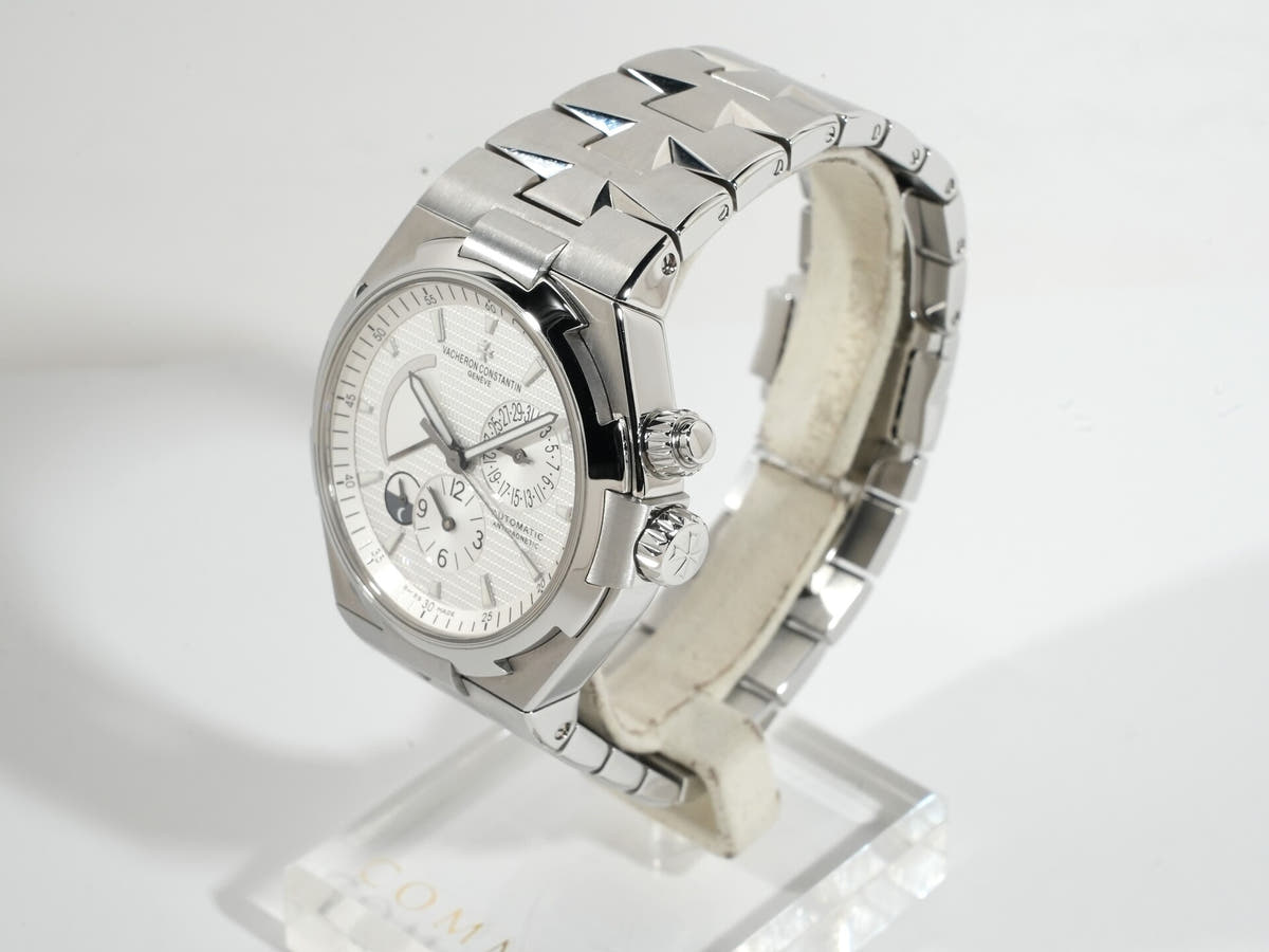 Vacheron Constantin Overseas Dual Time Ref. 47450/B01A-9226 SS Silver Dial, Pre-owned (Excellent Condition)  8uq9n4pa