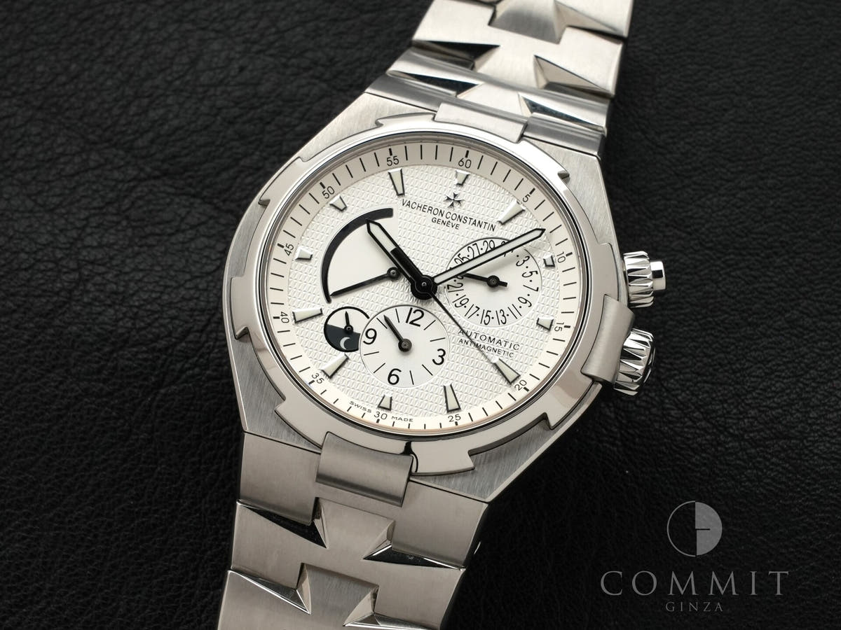 Vacheron Constantin Overseas Dual Time Ref. 47450/B01A-9226 SS Silver Dial, Pre-owned (Excellent Condition)  8uq9n4pa
