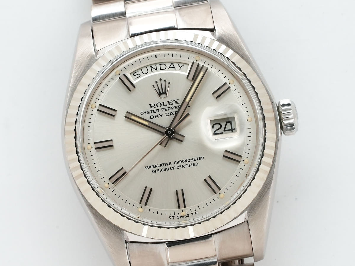 ロレックス デイデイト36 Ref.1803 シルバー文字盤 中古 dh755tj3