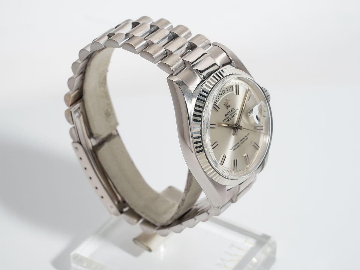 ロレックス デイデイト36 Ref.1803 シルバー文字盤 中古 dh755tj3
