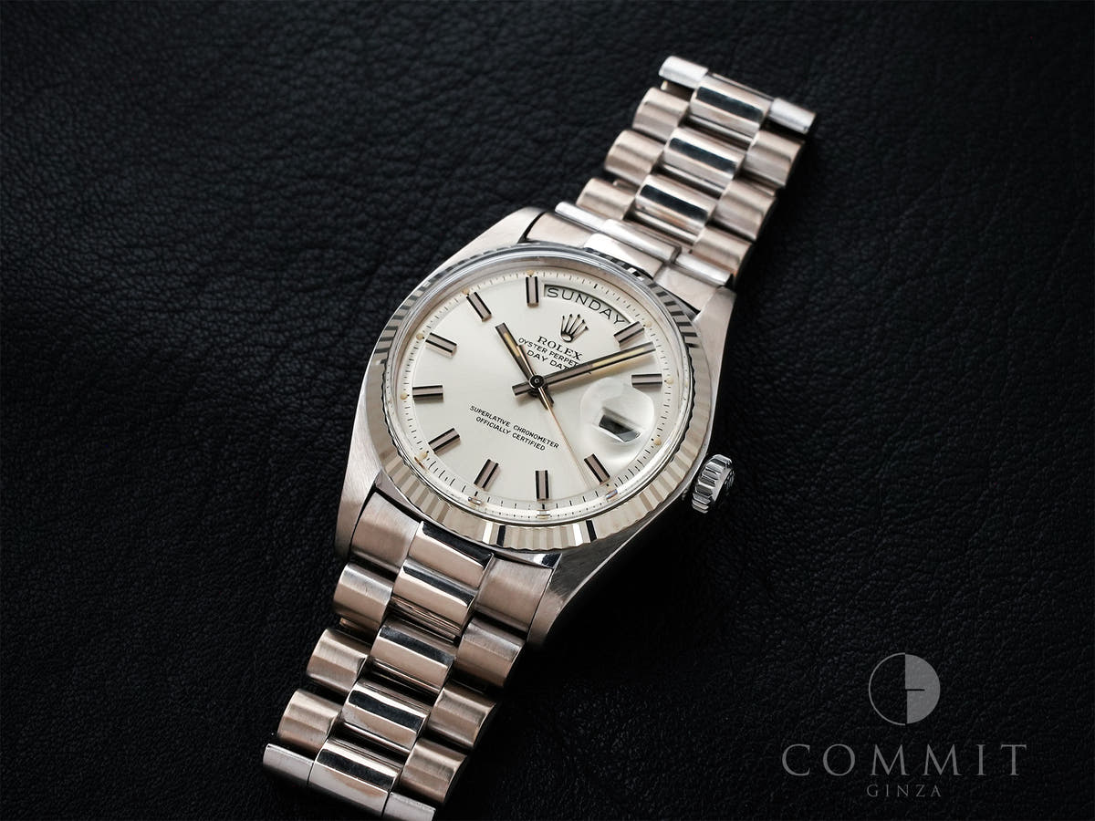 ロレックス デイデイト36 Ref.1803 シルバー文字盤 中古 dh755tj3