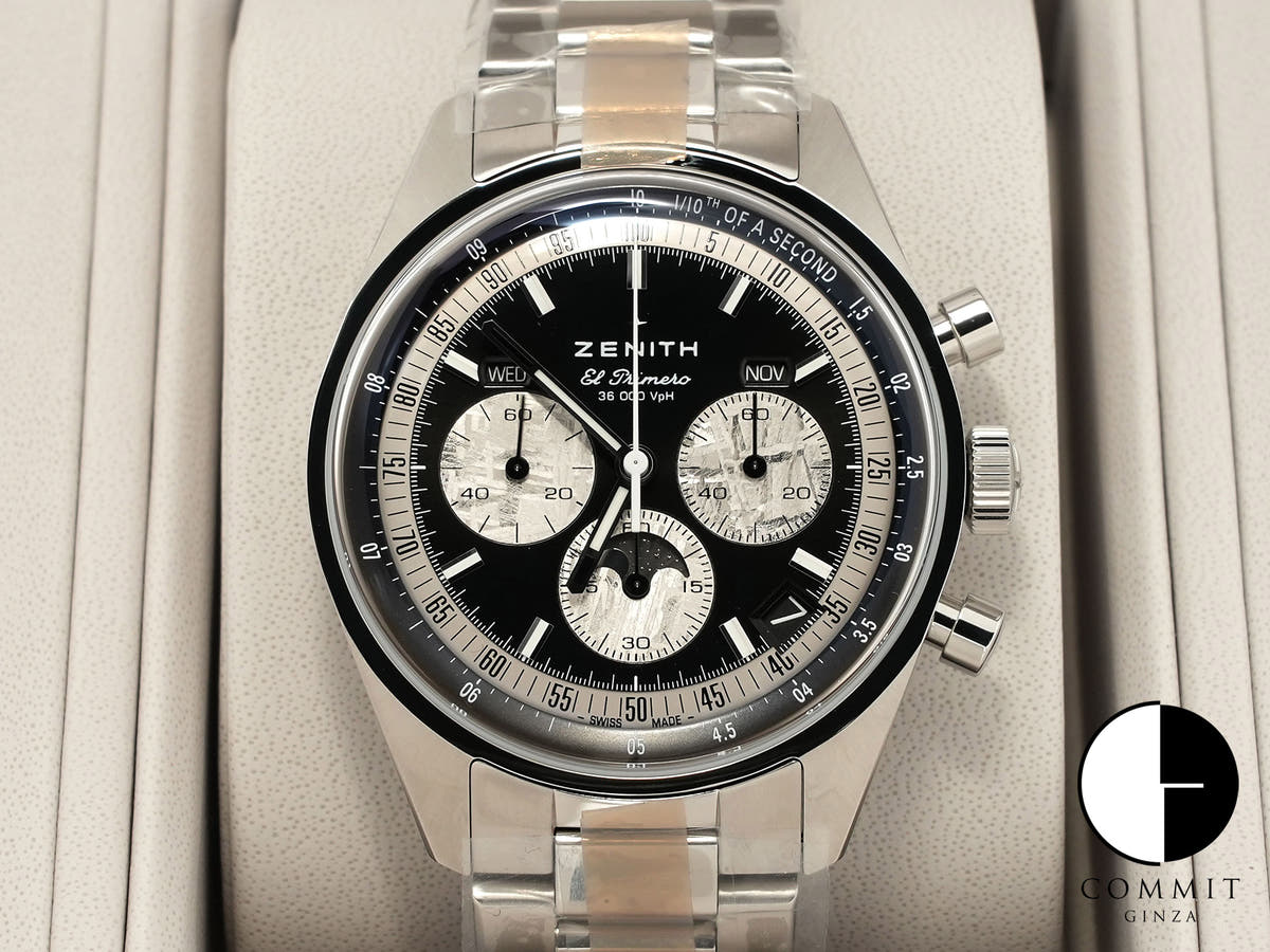 ゼニス クロノマスター オリジナル トリプルカレンダー ホディンキー エディション Ref.03.3401.3610/21.M3200 ブラック文字盤 新品 av89hq4f