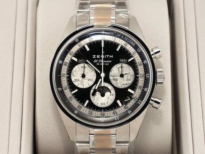 ゼニス クロノマスター オリジナル トリプルカレンダー ホディンキー エディション Ref.03.3401.3610/21.M3200 ブラック文字盤 新品 av89hq4f